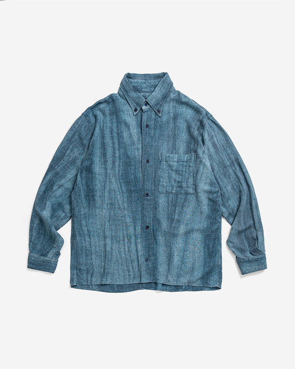 [SGT-2350304]SOGATA PIGMENT DYED CUPRO-LINEN SHIRT