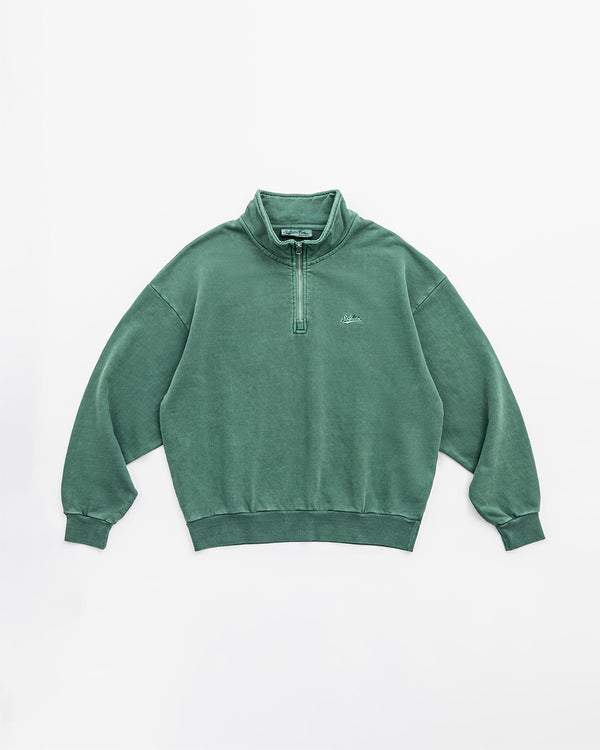 [SGT-2350402]SOGATA GARMENT DYE HALF ZIP SWEATSHIRT
