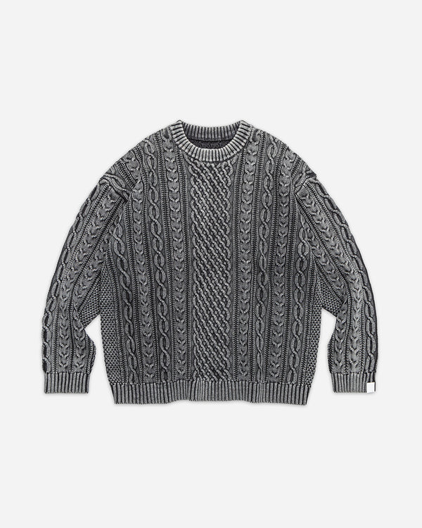 [SGT-2350501]SOGATA PIGMENT DYED WASHED CREW KNIT