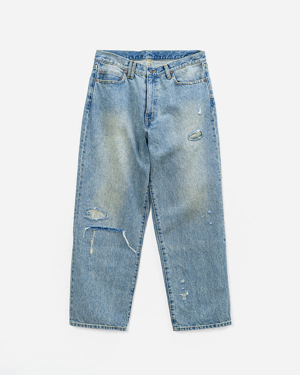 [SGT-2350710]SOGATA TAPERED 5P DAMAGE DENIM PANTS